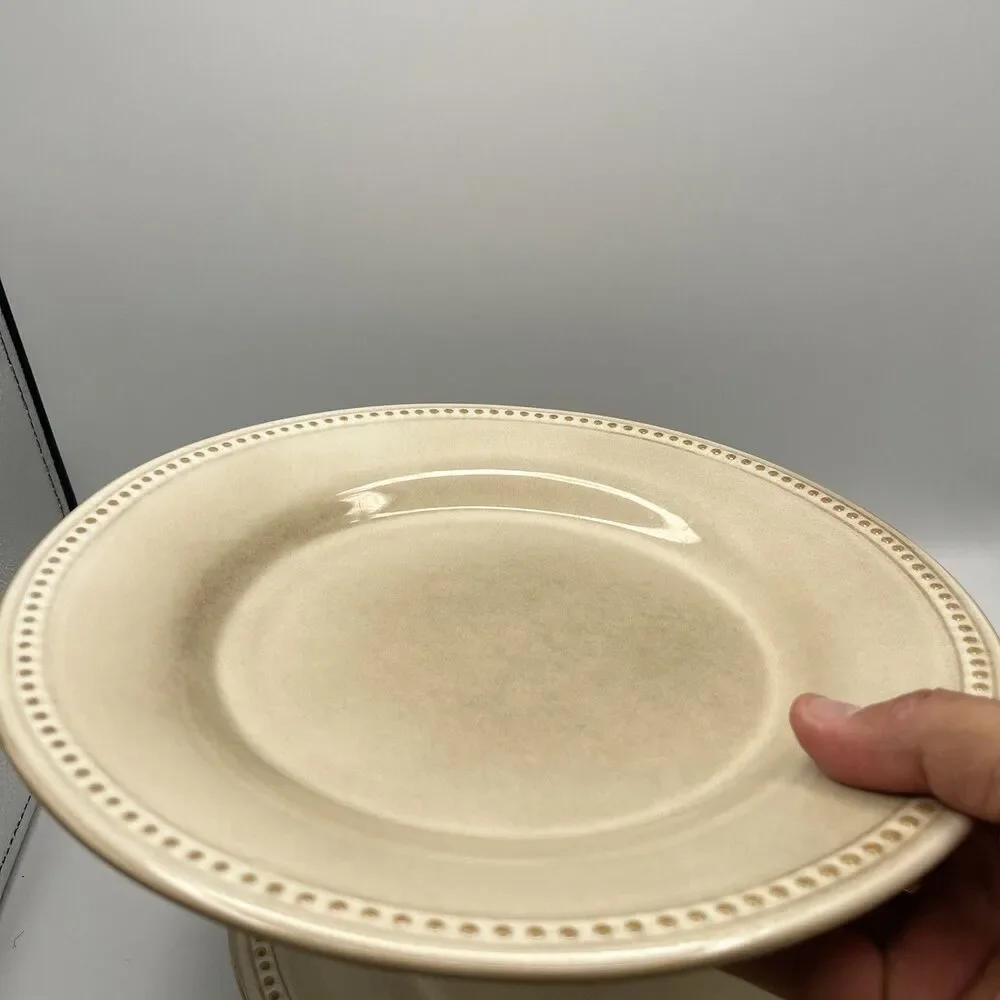 3 Pier 1 Imports- SPICE ROUTE - SESAME - 10-3/4” Round Dinner Plates